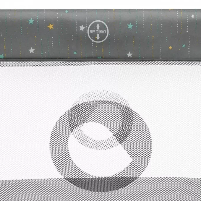 Lionelo Łóżeczko turystyczne Stefi Plus Grey Multicolor