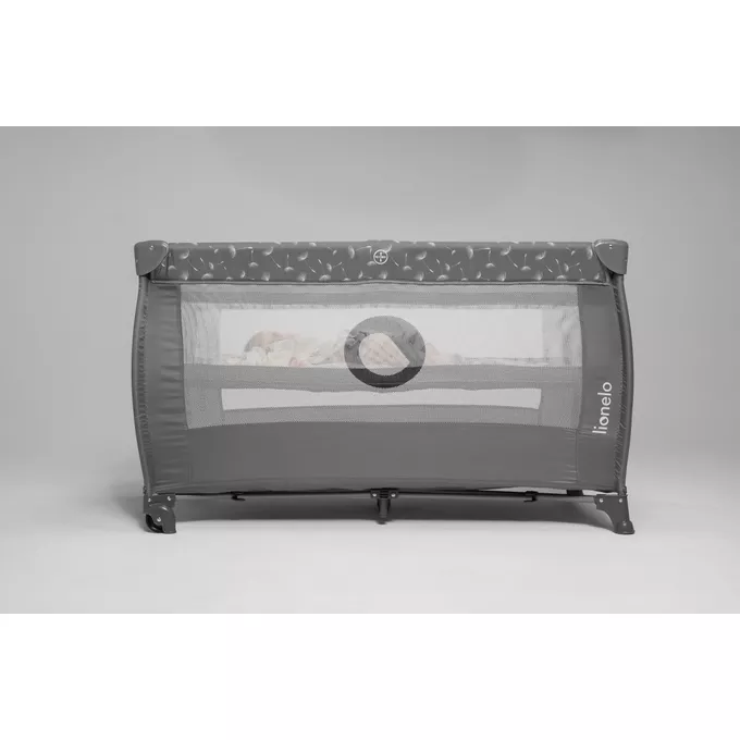 Lionelo Łóżeczko turystyczne Stefi Plus Grey Multicolor
