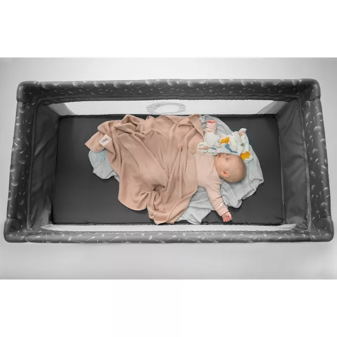 Lionelo Łóżeczko turystyczne Stefi Plus Grey Multicolor