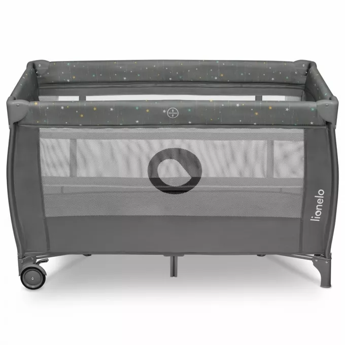 Lionelo Łóżeczko turystyczne Stefi Plus Grey Multicolor