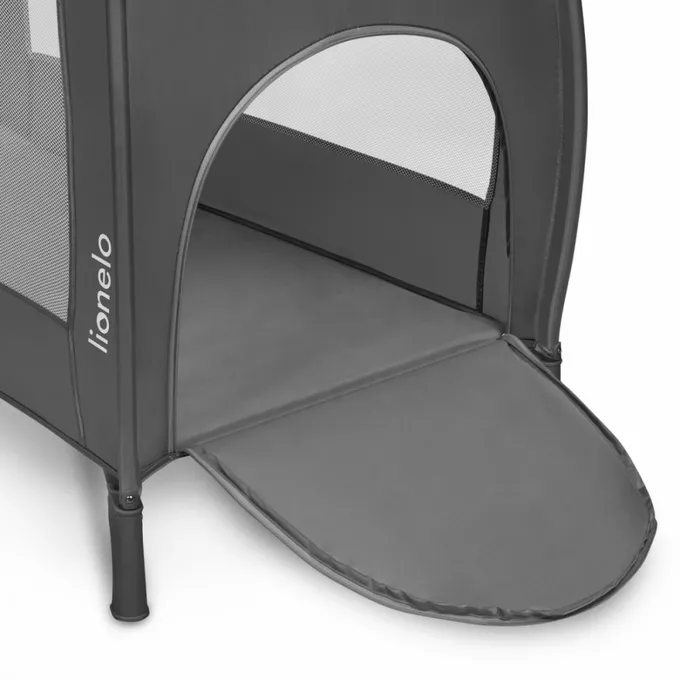 Lionelo Łóżeczko turystyczne Stefi Plus Grey Multicolor