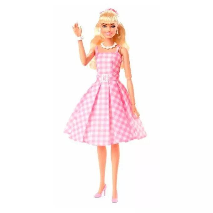 Mattel Lalka filmowa Barbie Margot Robbie jako Barbie w różowej sukience