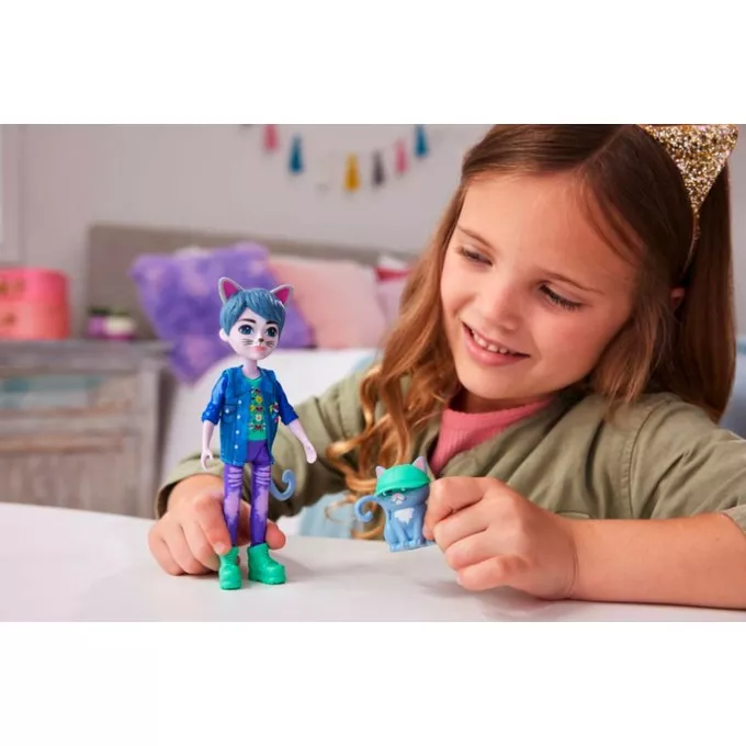 Mattel Lalka kot i figurka Enchantimals