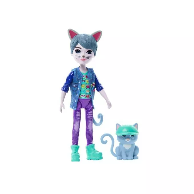 Mattel Lalka kot i figurka Enchantimals