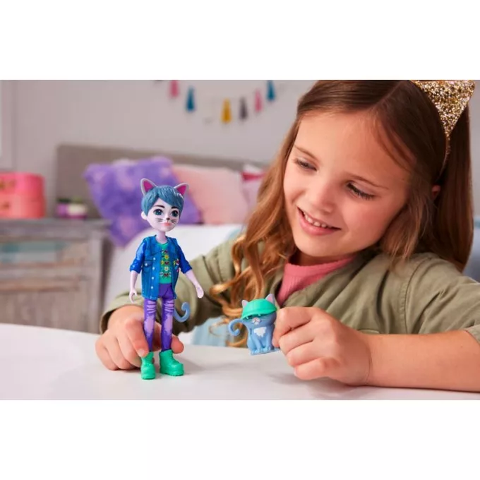Mattel Lalka kot i figurka Enchantimals