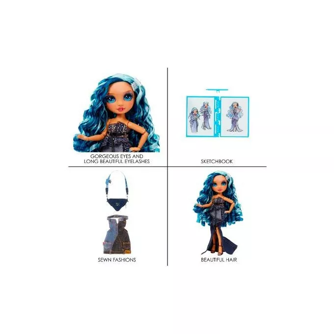 Mga Lalka Rainbow High Fantastic Fashion - BLUE - Skyler Bradshaw