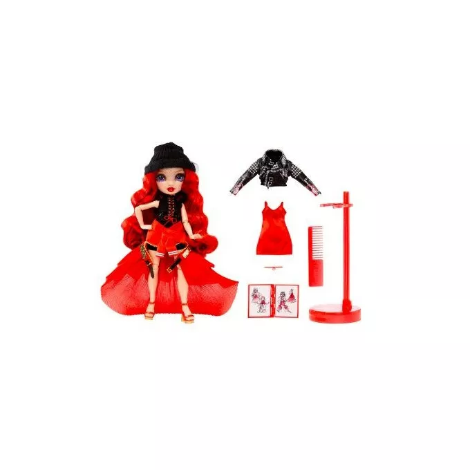 Mga Lalka Rainbow High Fantastic Fashion Doll- RED - Ruby Anderson