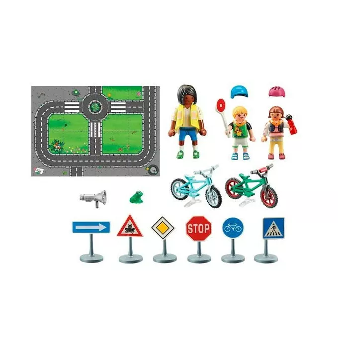 Playmobil Zestaw z figurkami City Life 71332 Kurs rowerowy