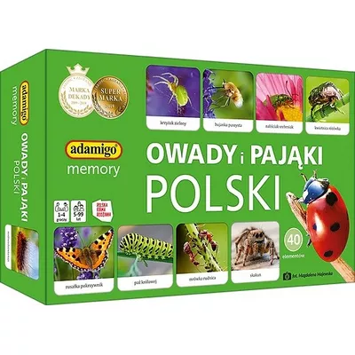 Adamigo Gra Owady i pająki Polski memory