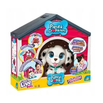 Cobi Maskotka Little Live Pets Piesek z domkiem Dalmatyńczyk