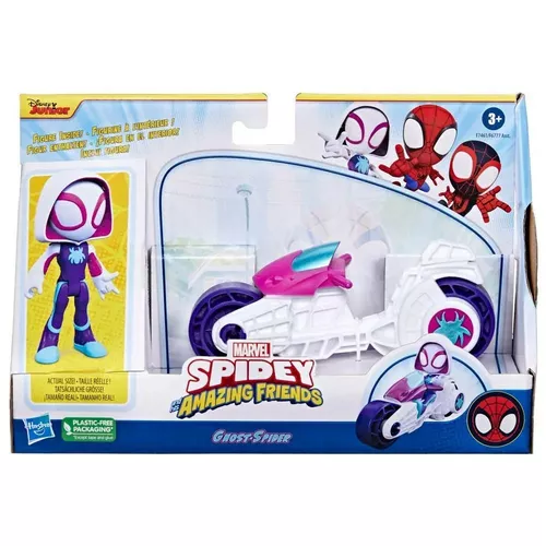 Hasbro Figurka z pojazdem Marvel Spidey i super-kumple, Ghost