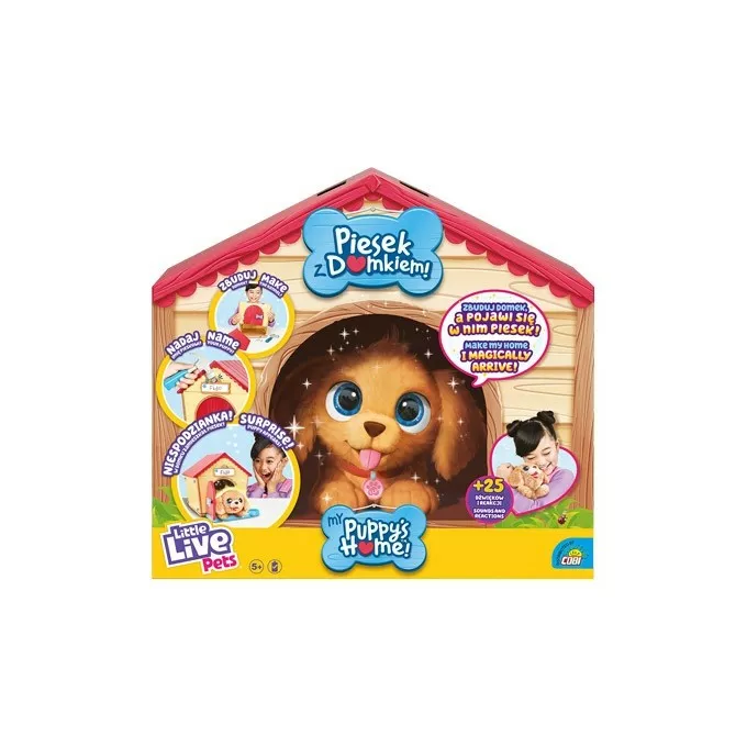 Cobi Maskotka interaktywna Little Live Pets Piesek z Domkiem