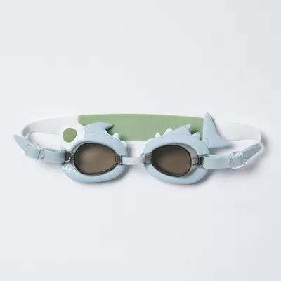 Sunnylife Okulary pływackie dla dzieci - Shark Tribe, Khaki