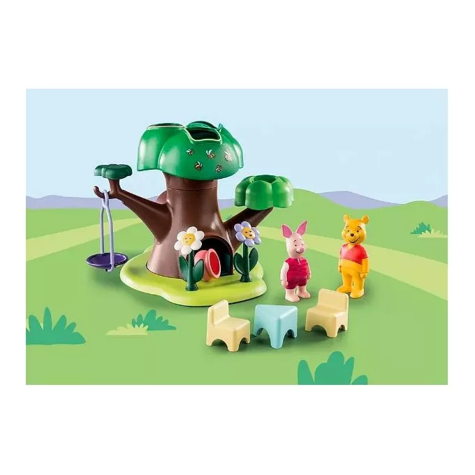 Playmobil Zestaw z figurkami 1.2.3 Disney 71316 Domek w drzewie Kubusia Puchatka i Prosiaczka