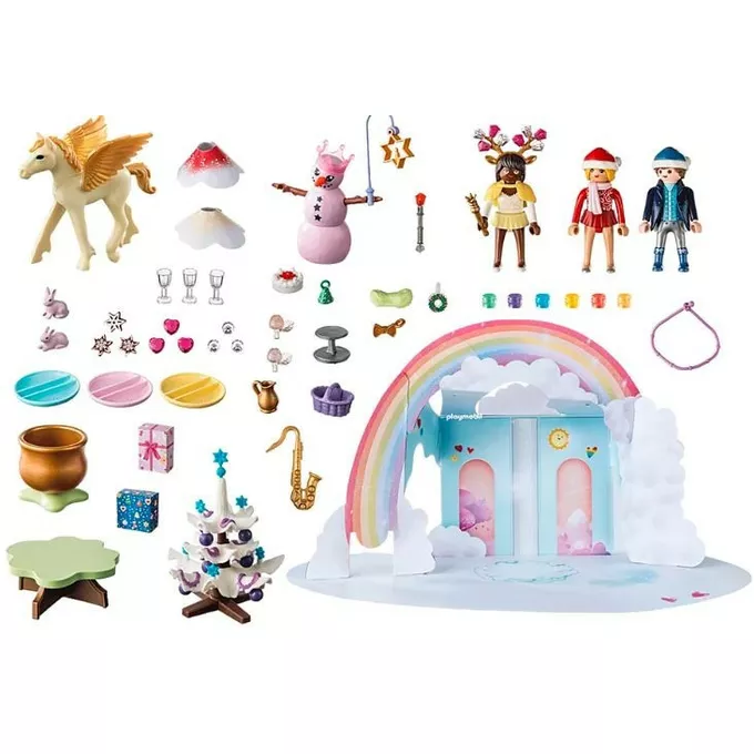 Playmobil Zestaw z figurkami Magic 71348 Kalendarz adwentowy &quot;Święta pod tęczą&quot;