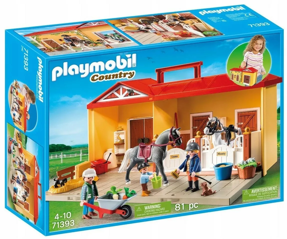 Playmobil Country 71393 Nowa przenośna stajnia