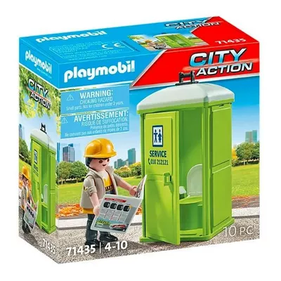 Playmobil Zestaw z figurką City Action 71435 Mobilna toaleta