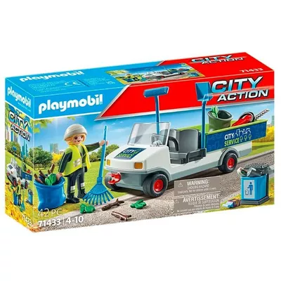 Playmobil Zestaw z figurkami City Action 71433 Sprzątanie miasta samochodem elektryczny