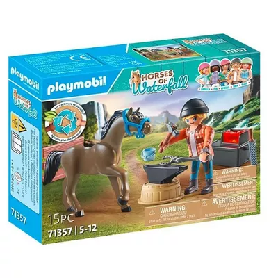 Playmobil Zestaw z figurkami Horses 71357 Kowal Ben i Achilles