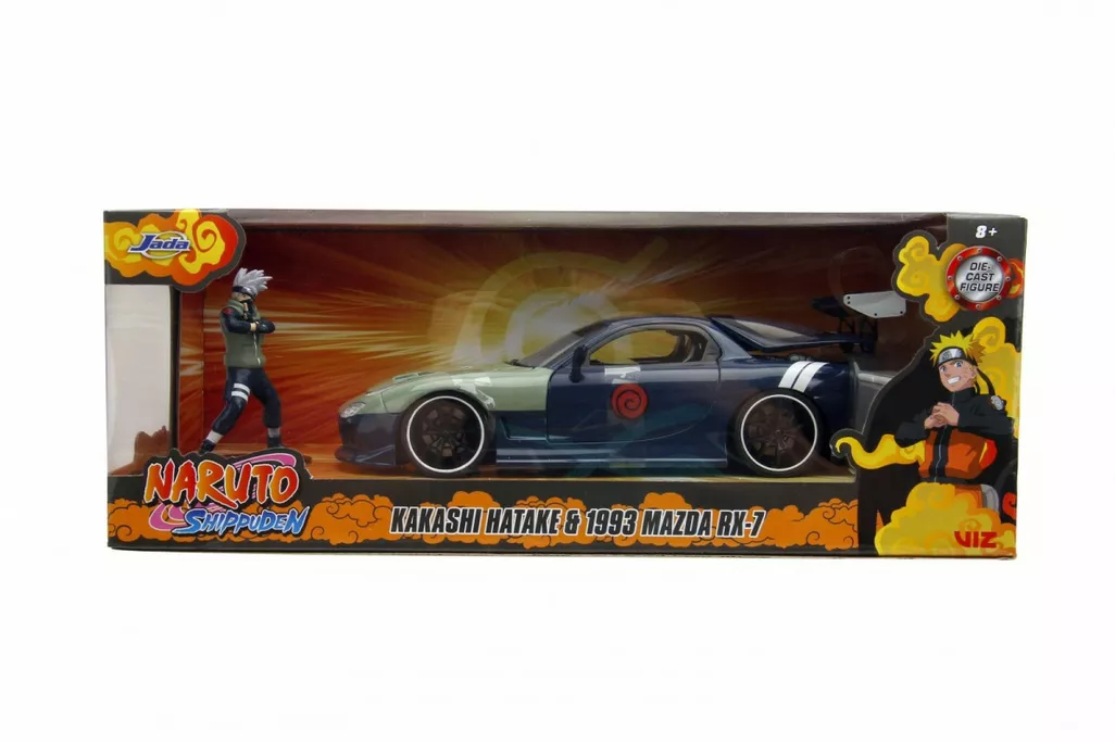 JADA TOYS Pojazd z figurką Naruto 93 Mazda RX-7 1/24 | wyspaszkrabow.pl