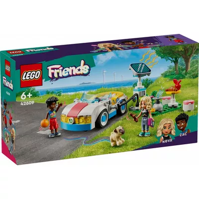 LEGO Klocki Friends 42609 Samochód elektryczny i stacja ładująca