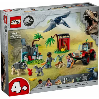 LEGO Klocki Jurassic World 76963 Centrum ratunkowe dla małych dinozaurów