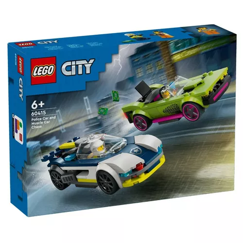 LEGO Klocki City 60415 Pościg radiowozu za muscle carem