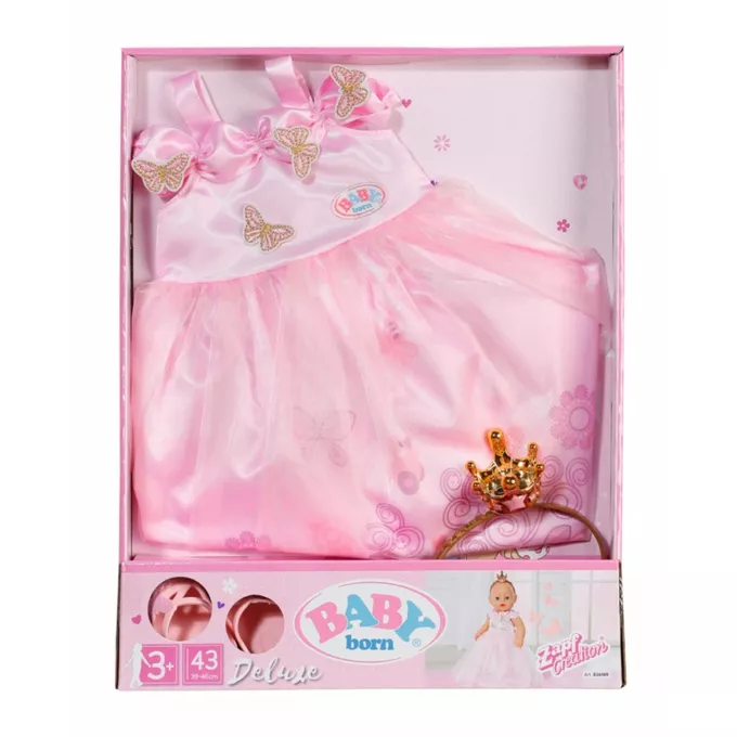 Zapf Ubranko Sukienka księżniczki Deluxe dla lalki Baby Born 43 cm