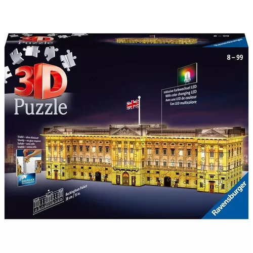 Ravensburger Polska Puzzle 3D Budynki Nocą Pałac Buckingham