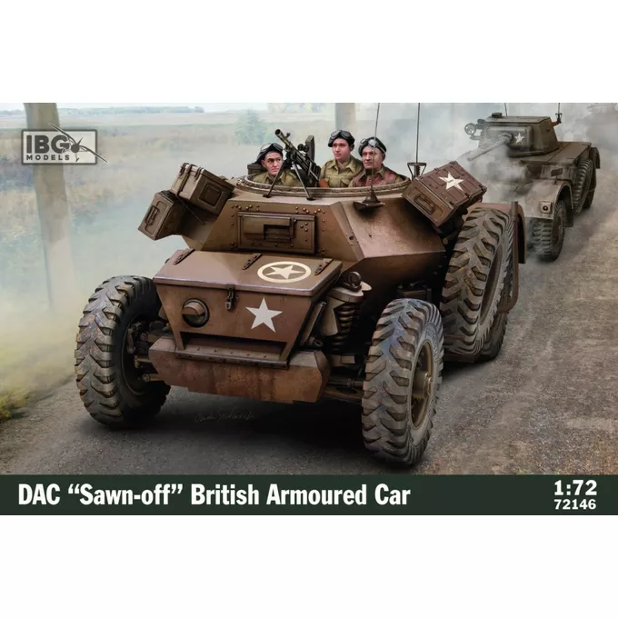 Ibg Model plastikowy DAC Sawn off British Armoured Car 1/72
