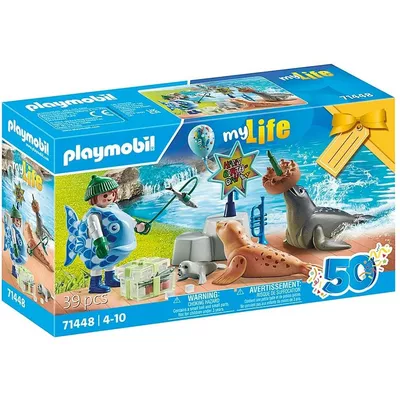 Playmobil Zestaw z figurkami My Life 71448 Karmienie zwierząt
