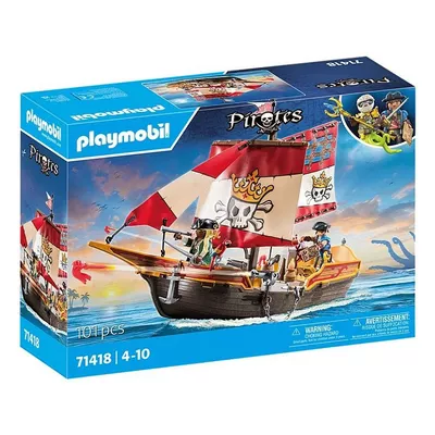 Playmobil Zestaw z figurkami Pirates 71418 Statek piracki