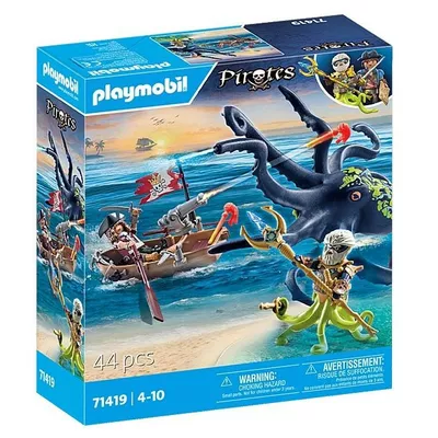 Playmobil Zestaw z figurkami Pirates 71419 Walka z gigantyczną ośmiornicą