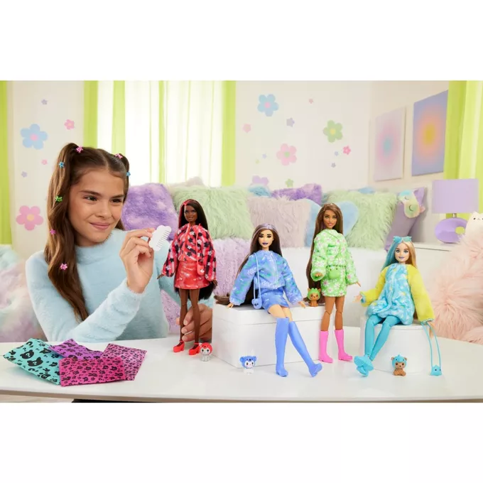 Mattel Lalka Barbie Cutie Reveal - Kotek-Panda Czerwona