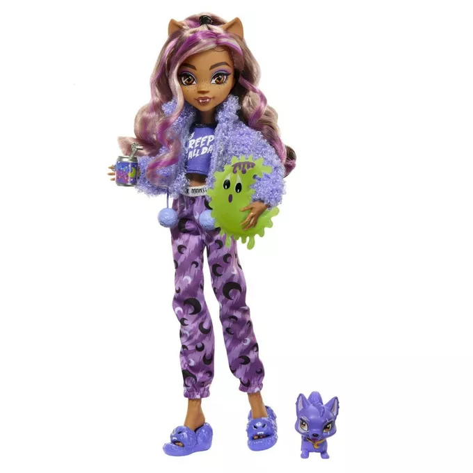 Mattel Lalka Monster High Pidżama Party Clawdeen Wolf