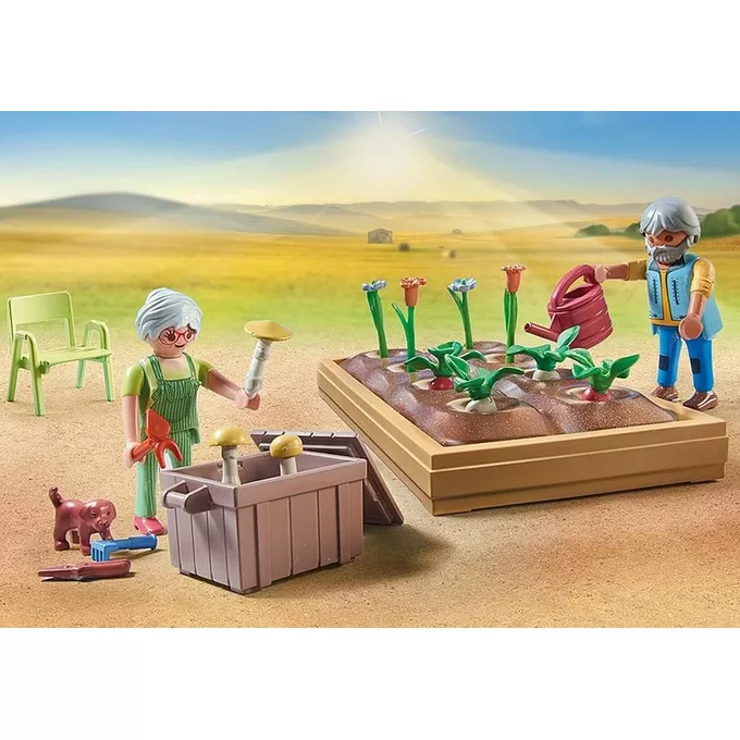 Playmobil Zestaw z figurkami Country 71443 Ogródek warzywny u dziadka