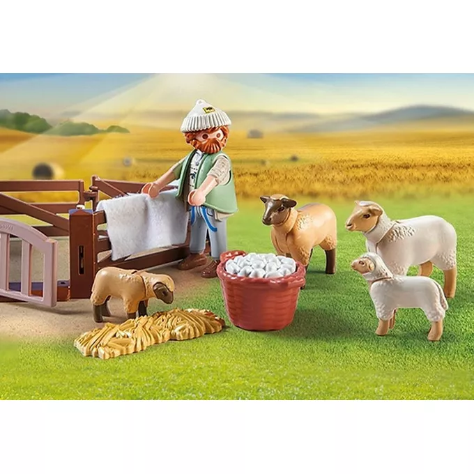 Playmobil Zestaw z figurkami Country 71444 Młody owczarz z owcami