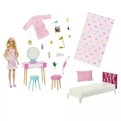 Mattel Lalka Barbie Zestaw Sypialnia dla lalki