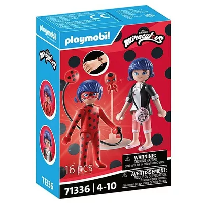Playmobil Zestaw z figurkami Miraculum 71336 Marinette &amp; Biedronka