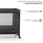 Kinderkraft Łóżeczko turystyczne JOY LIGHT GREY