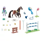 Playmobil Zestaw z figurkami Horses 71355 Zoe i Blaze z przeszkodami