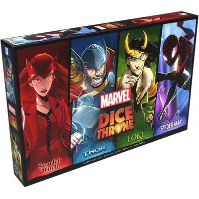 Lucky Duck Games Gra Dice Throne Marvel Box 1 Scarlet Witch, Thor, Loki, Spider-Man