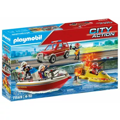Playmobil Zestaw z figurkami City Action 71569 Akcja straży pożarnej