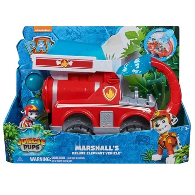 Spin Master Pojazd Psi Patrol - Patrol z dżungli Deluxe Elephant Firetruck Marshall