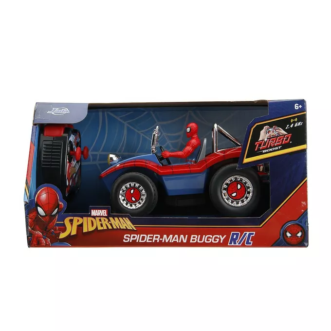 JADA TOYS Pojazd RC Spider Man RC Buggy 1/24 z figurką