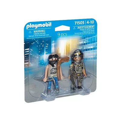 Playmobil Zestaw figurek Duo Pack 71505 Jednostka specjalna i bandyta