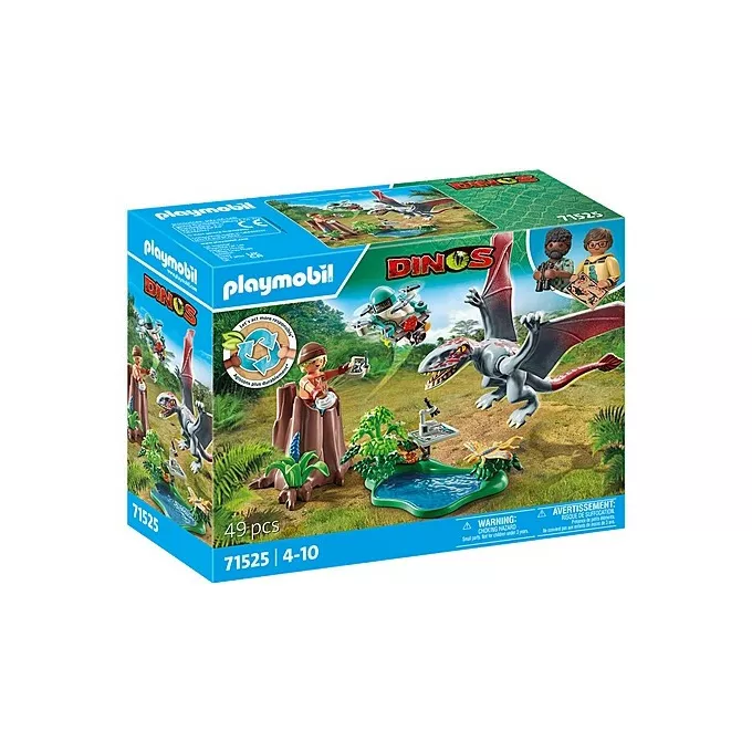 Playmobil Zestaw figurek Dinos 71525 Stacja badawcza dla dinozaurów Dimorfodonów