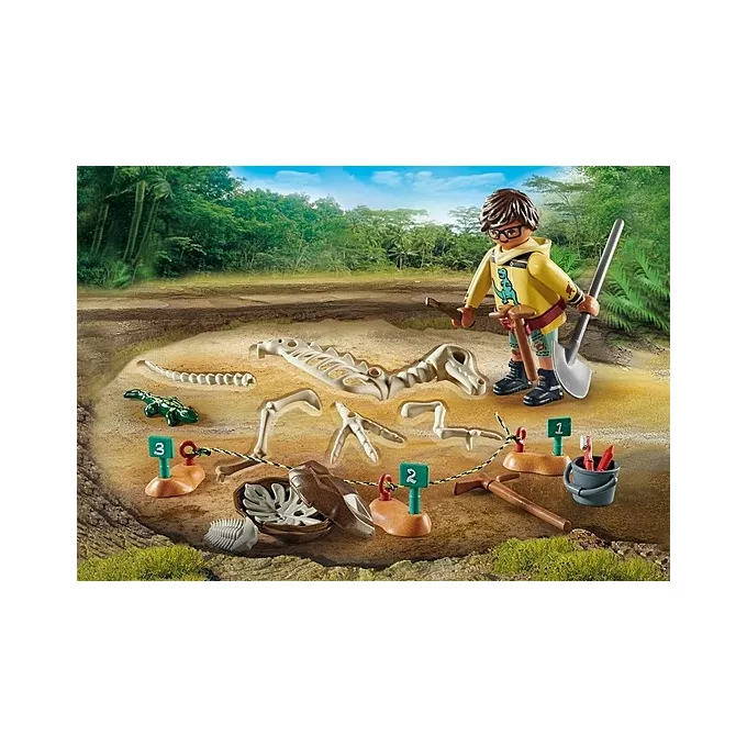 Playmobil Zestaw figurek Dinos 71527 Wykopalisko ze szkieletem dinozaura