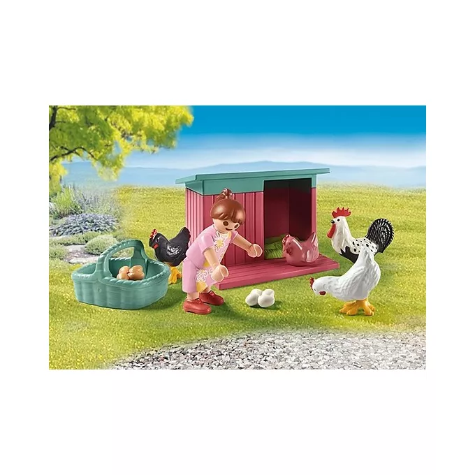 Playmobil Zestaw figurek My Life 71510 Mała kurza ferma w ogródku Tiny House