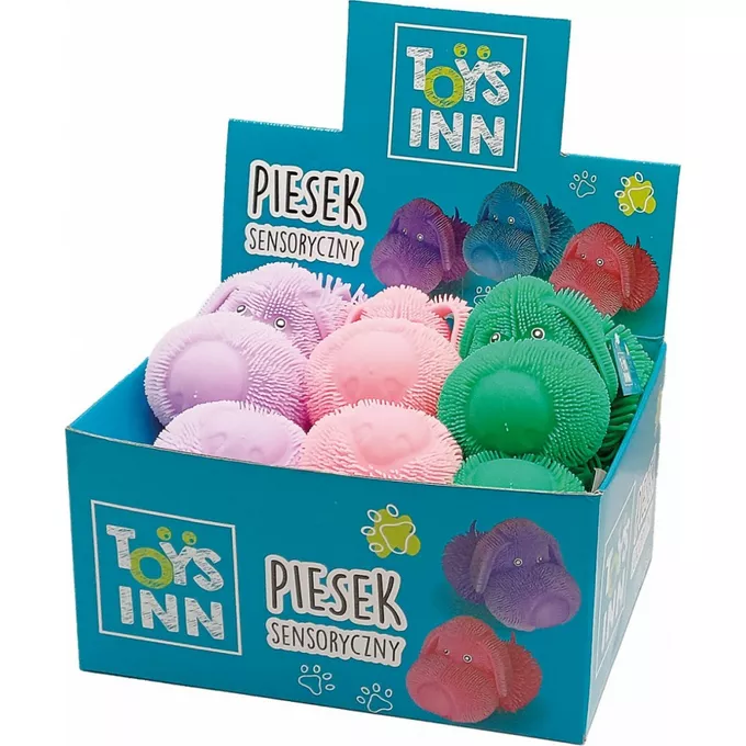Stnux Gniotek Piesek sensoryczny display mix 6 sztuk